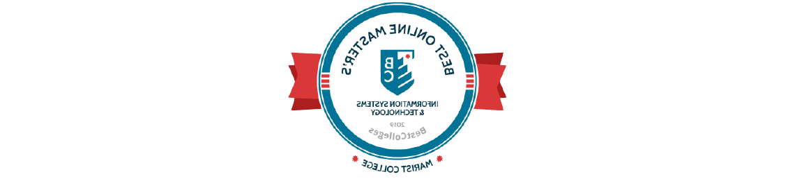 Image of Best Online Master's in Information Technology badge.